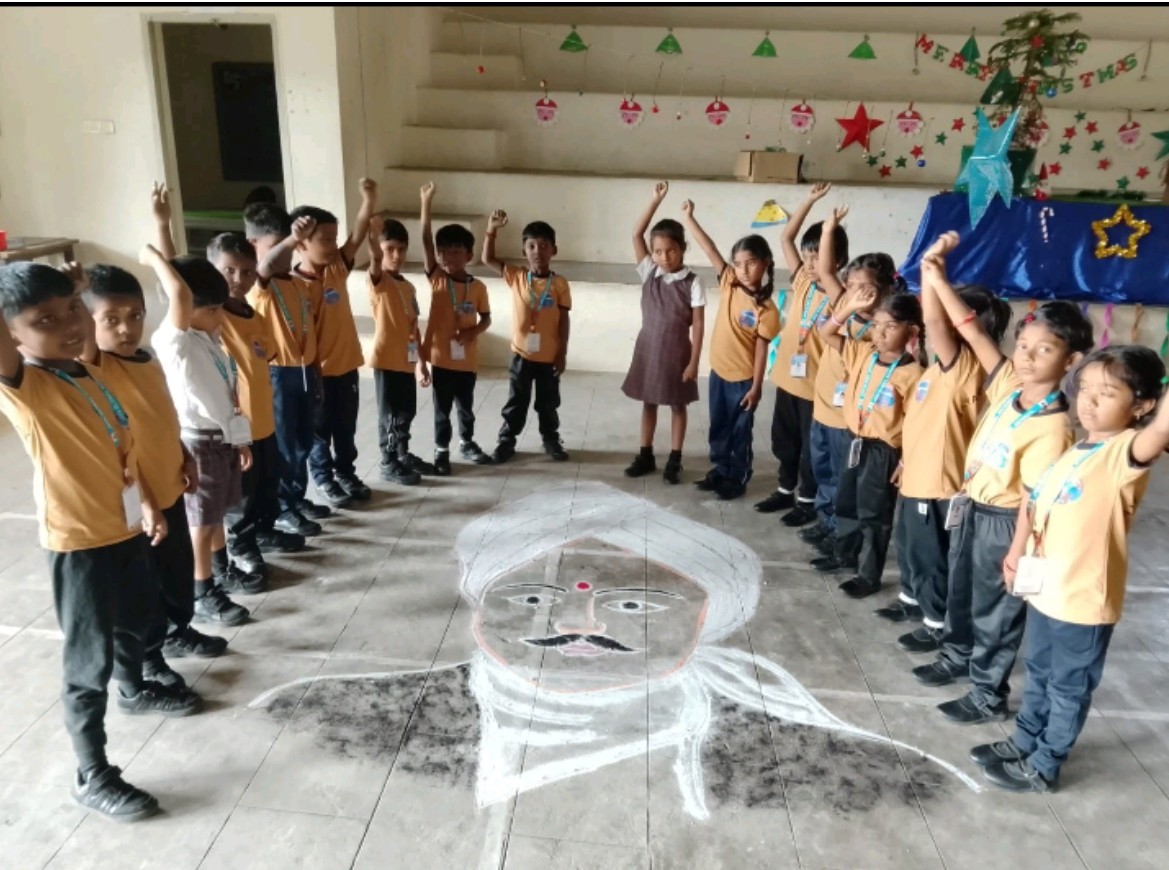 Children gathered for activity